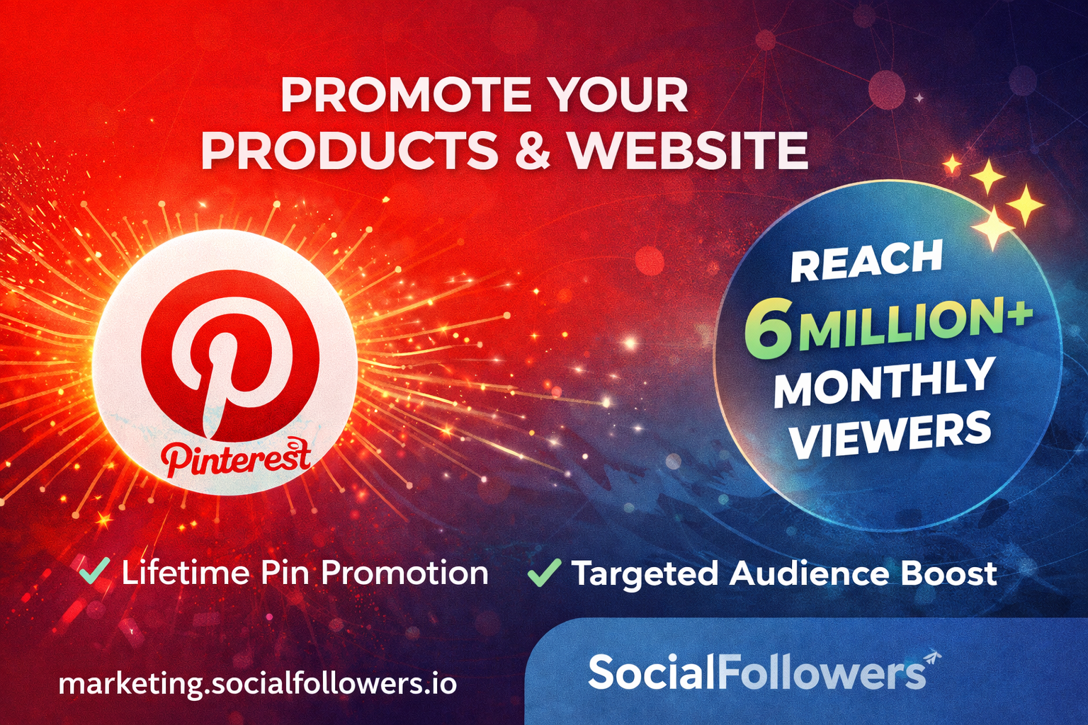 Pinterest Promotion for Products & Websites – Reach 6M+ Monthly Viewers