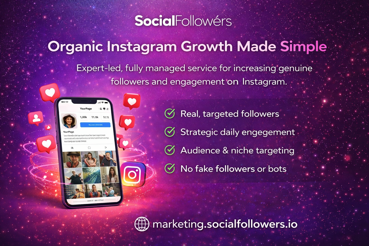 Organic Instagram Growth & Engagement Management – 30-Day Campaign